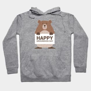 Cute Respect The Groundhog Funny Groundhog Day T-Shirt Hoodie